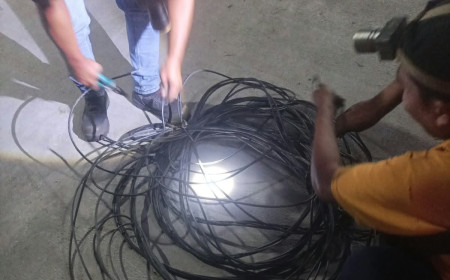 Cegah Kejahatan Jalanan, Polsek Cisoka Gerak Cepat Gandeng Dishub Perbaiki PJU Cikasungka