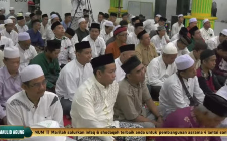 Ribuan Jemaah Padati Maulid Agung & Haul Syeikh Abdul Qodir Al Jilani di Ponpes Jam'iyyah Islamiyyah Tangsel